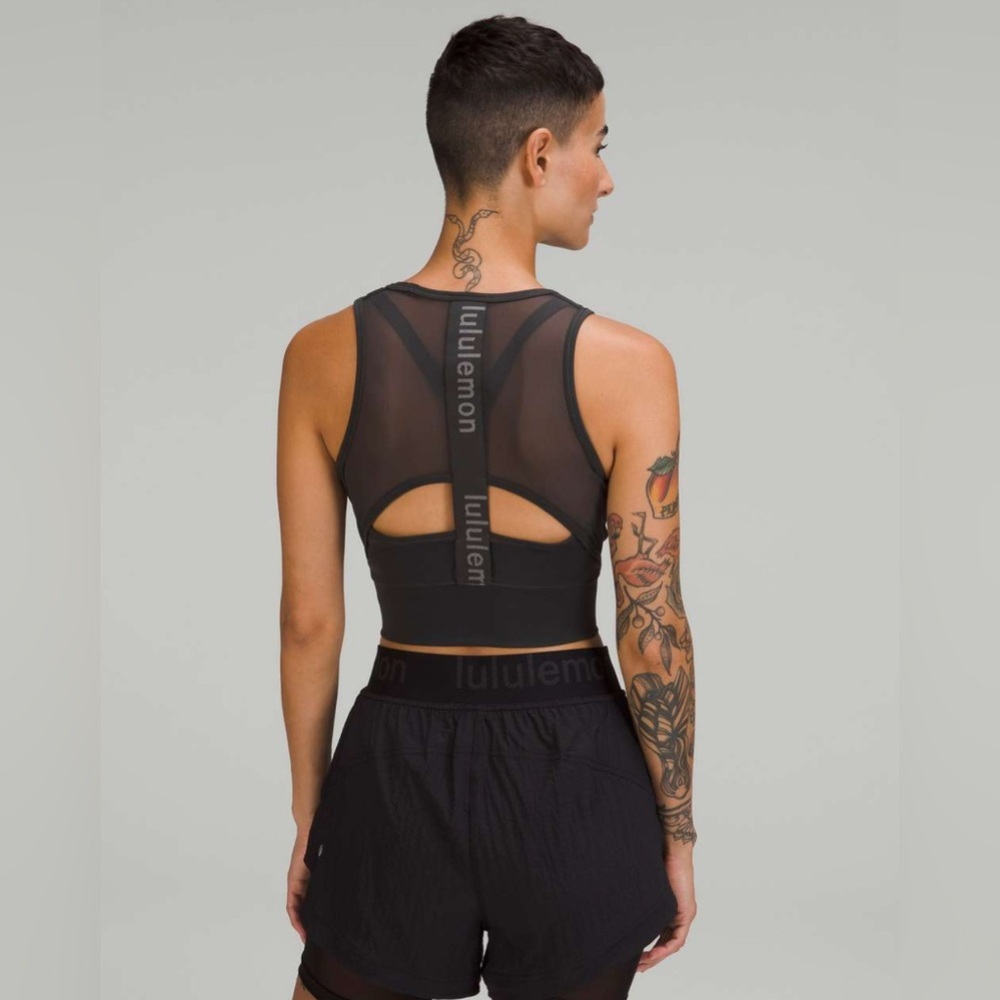 lululemon athletica Black Mesh Tank Top